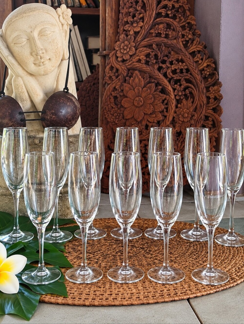 NOS Libbey Everglass Champagne Flutes Set of 12 8oz NIB Wedding Holiday Party